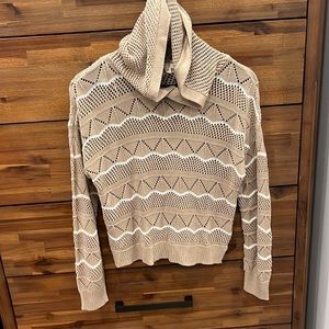 Knitted sweater with hood size small